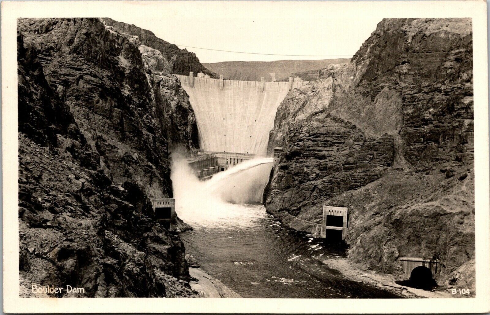Boulder Dam, Real Photo RPPC postcard UNPOSTED