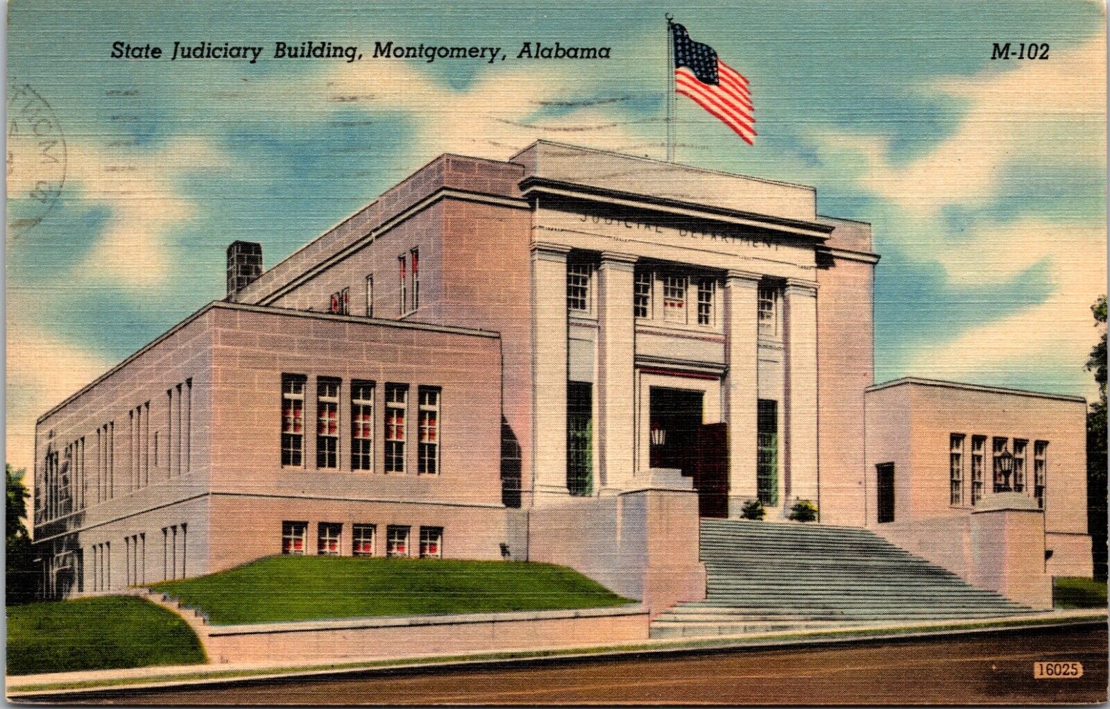 State Judiciary Building, Montgomery, Alabama - Postcard