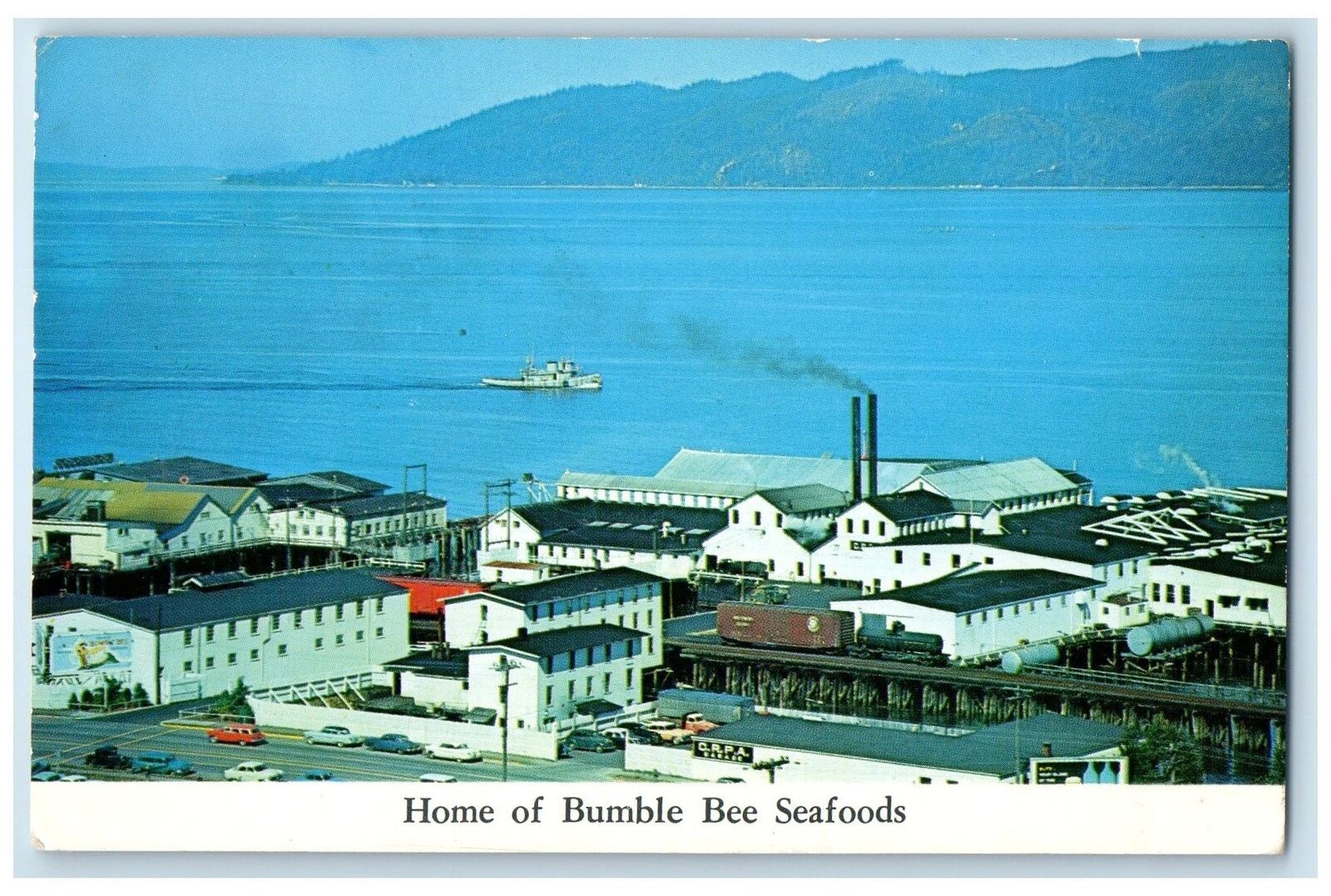 1959 Home Of Bumble Bee The Plant Seafoods Oregon OR Posted Vintage Postcard