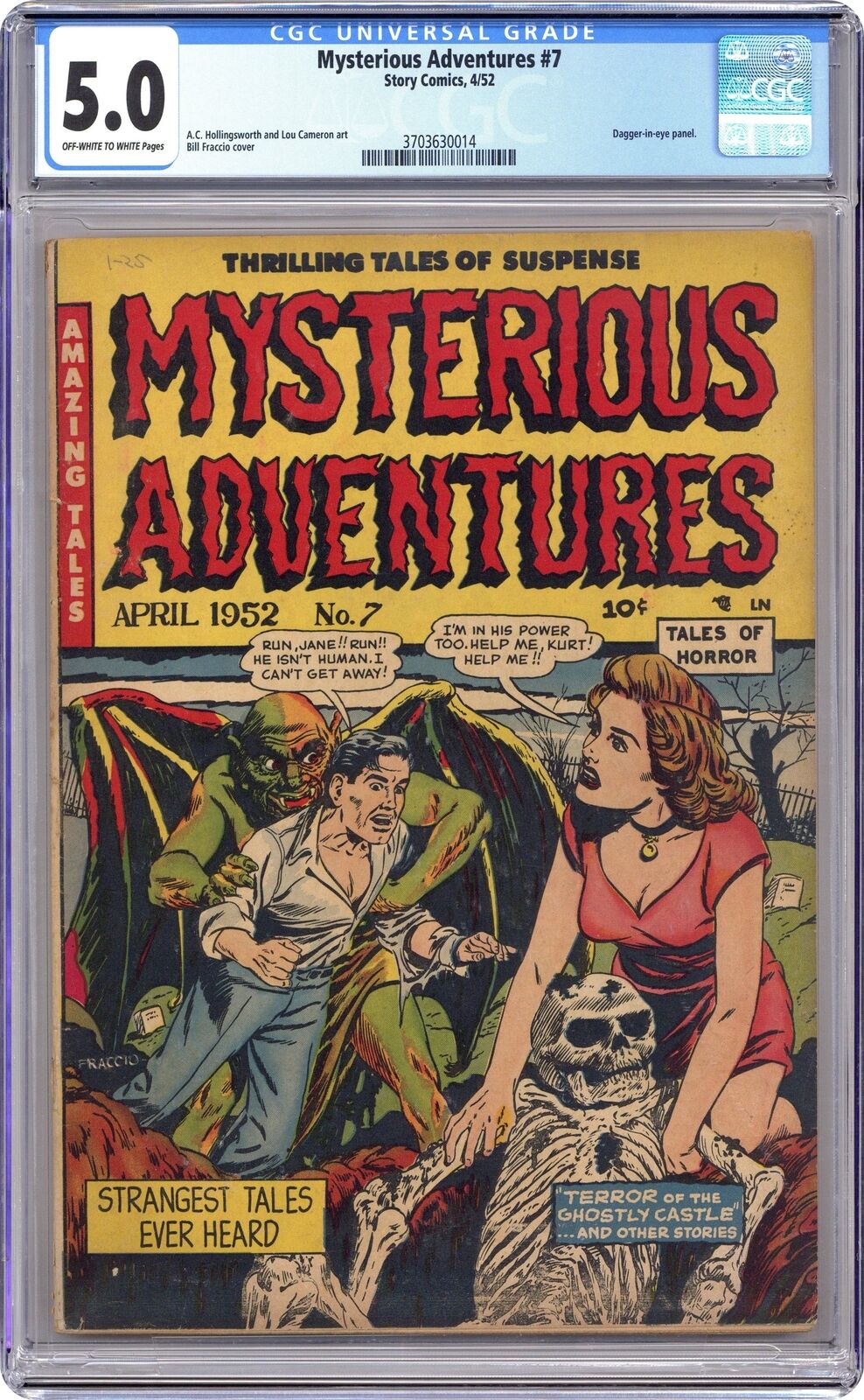 Mysterious Adventures #7 CGC 5.0 1952 3703630014