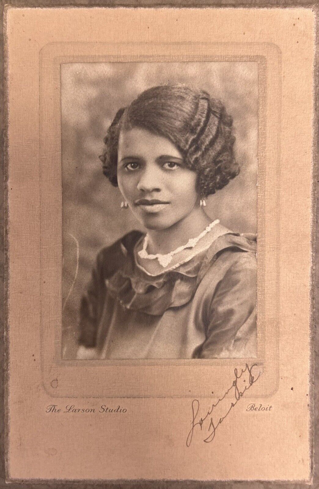 Vintage 1920s 1930s Stunning African American Woman Portrait Photograph