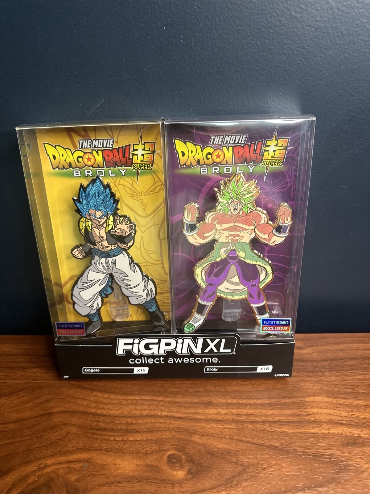 SDCC 2019 Figpin XL Gogeta and Brolly Dragon Ball Z 2 Pack Set Exclusive