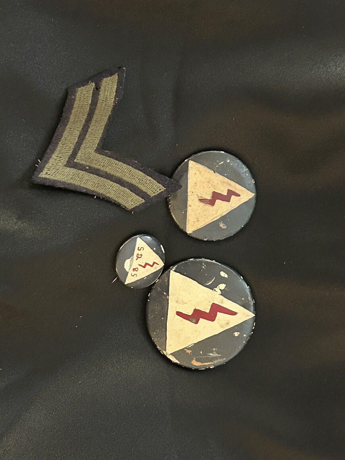 Ww2 WWII Hand Made Civil Defense Pins Messenger