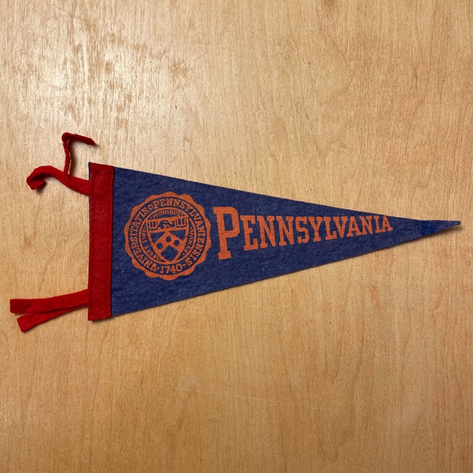 Vintage 1950s Pennsylvania University 4x9 Felt Pennant Flag