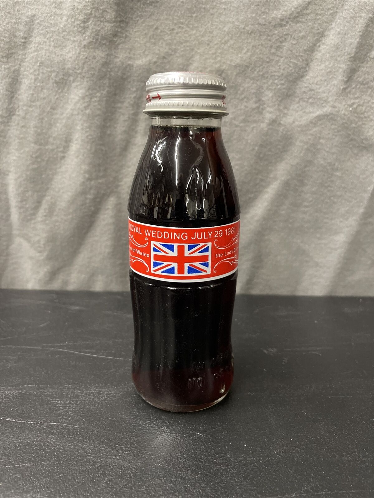 1981 Princess Diana Royal Wedding Commemorative Coca-Cola Coke Bottle