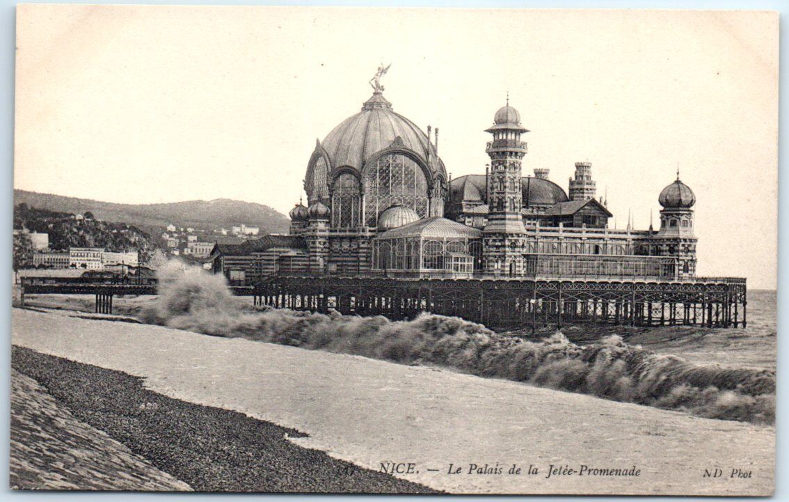Postcard - The Palace of the Jetty, Promenade - Nice, France