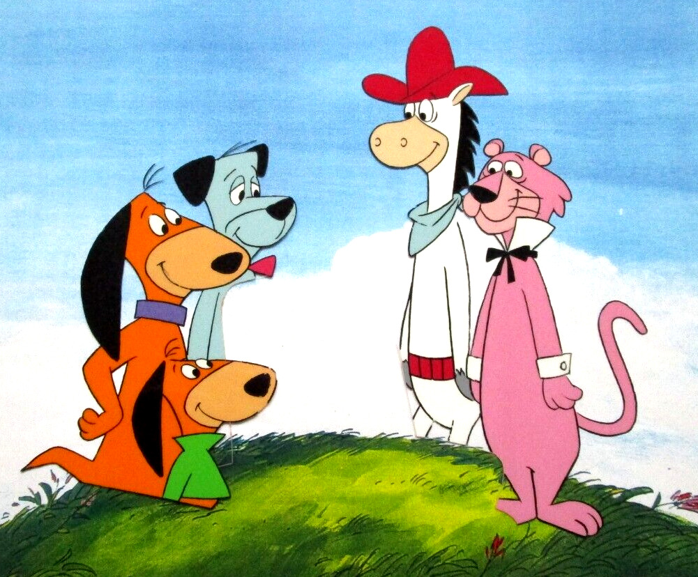 1987 QUICKDRAW MCGRAW SNAGLEPUSS DOGS  ORIGINAL PRODUCTION DRAWING & CEL