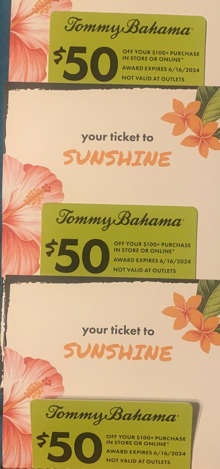 TommyBahama Coupon 50 Off In 100 Purchase In Store & Online Jun 16 Tommy Bahama