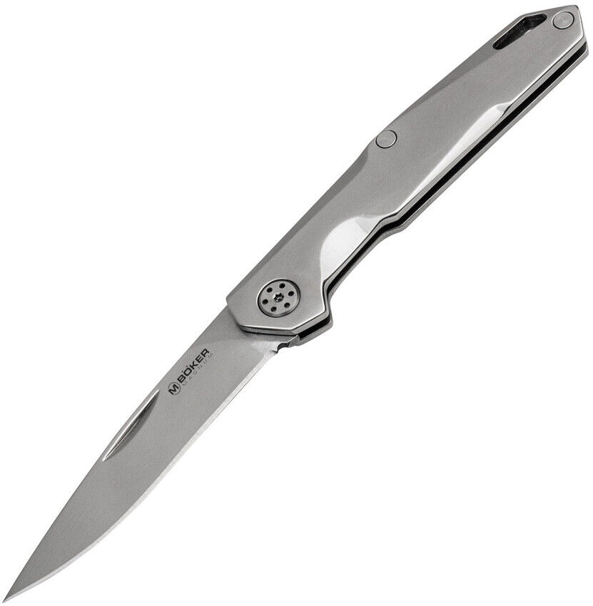 Boker Magnum Shiny EDC Stainless Steel Folding 7Cr17MoV Pocket Knife 01SC086
