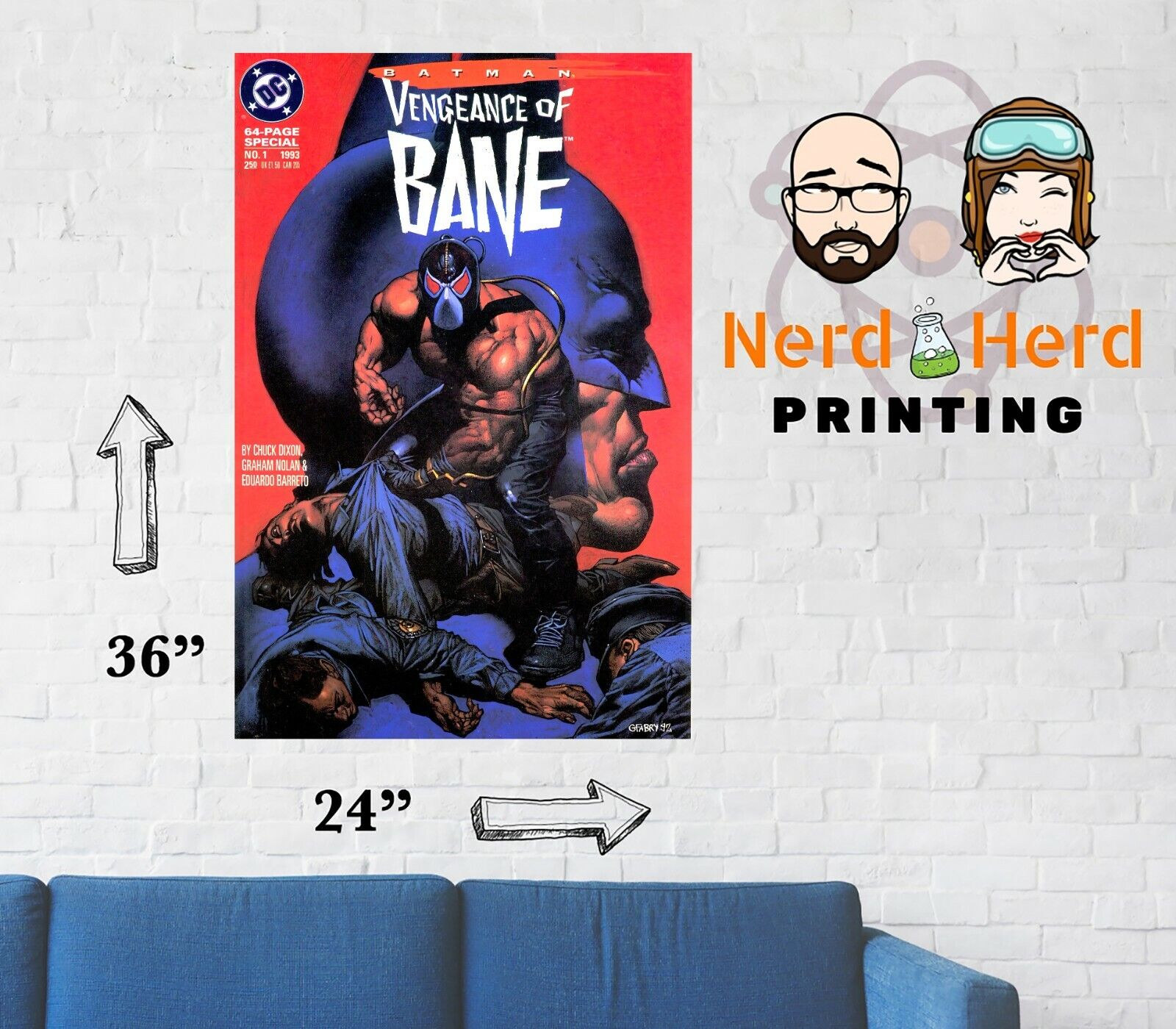 Batman Vengeance of Bane #1 Cover Wall Poster Multiple Sizes 11x17-24x36