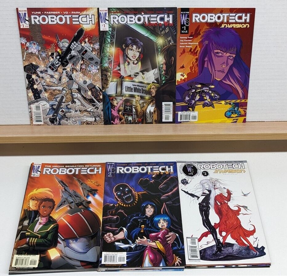 ROBOTECH Wildstorm Comics 2003 Lot #0, 1-6, Love & War #1-6, Invasion #1-5 - NM