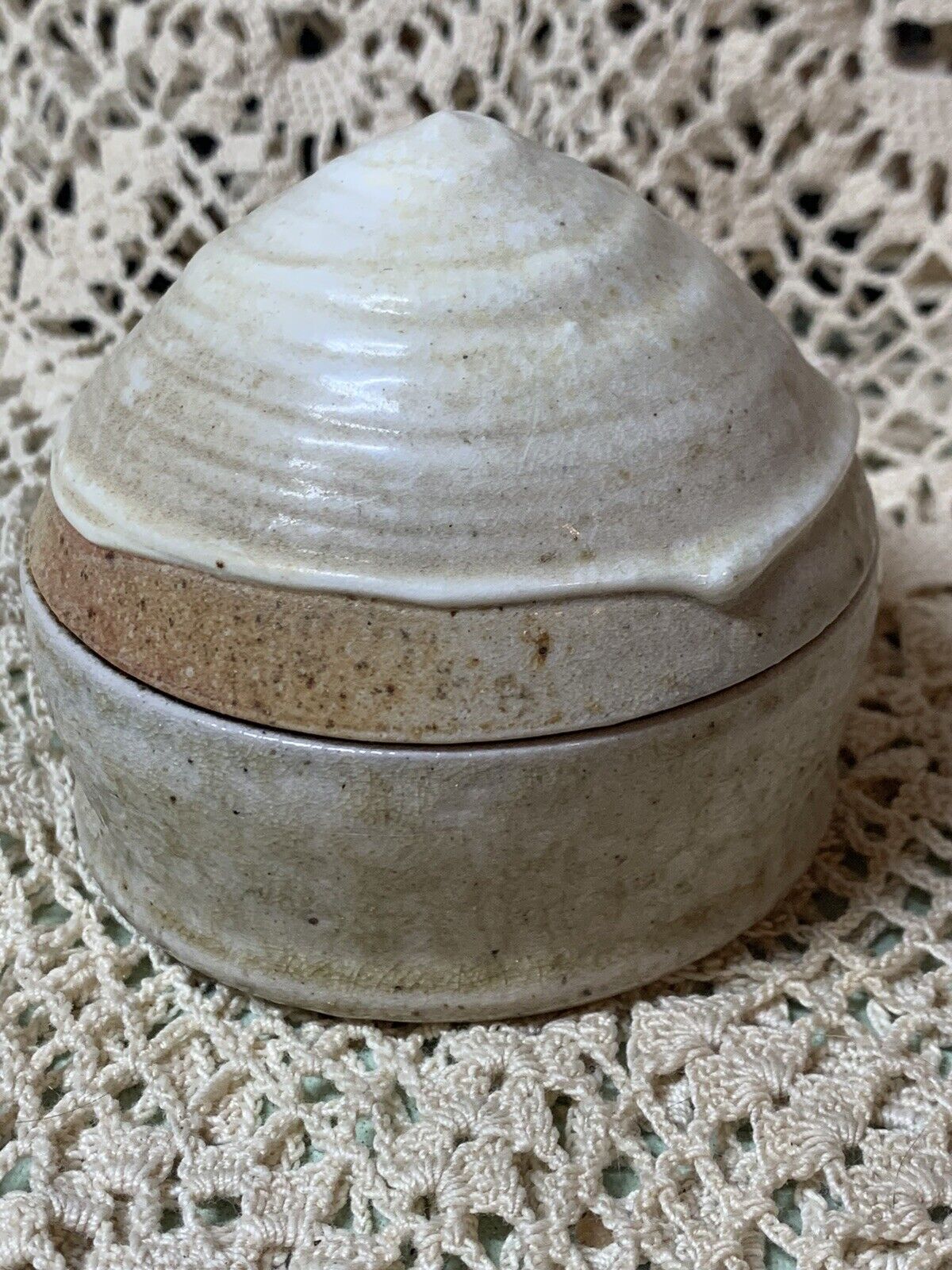Handmade Pottery Clay Trinket Box Small 3\