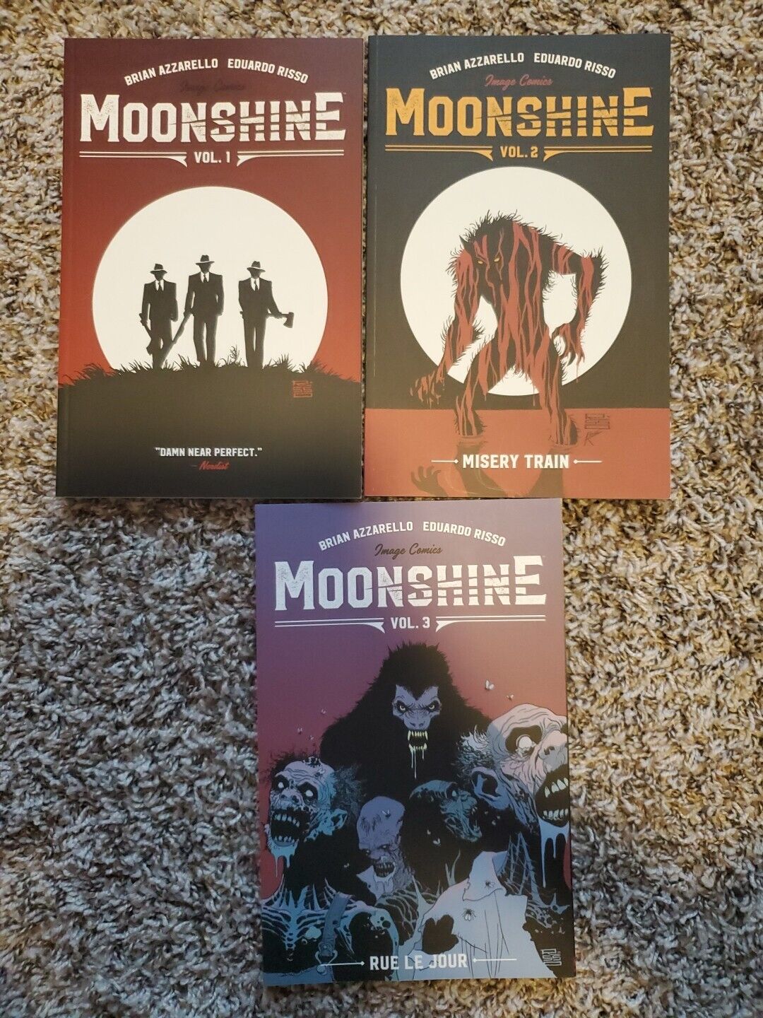 Moonshine Volumes 1-3 Azzarello Risso Collects Issues #1-17
