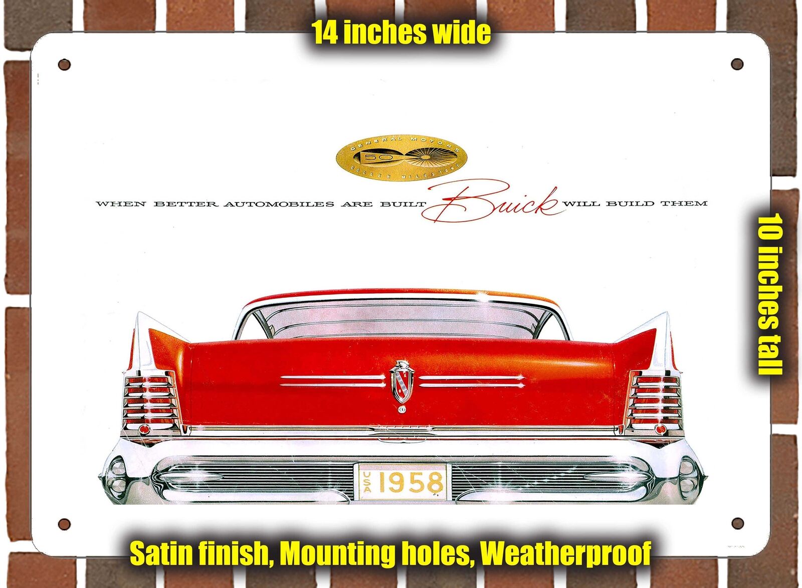METAL SIGN - 1958 Buick (Sign Variant #36)