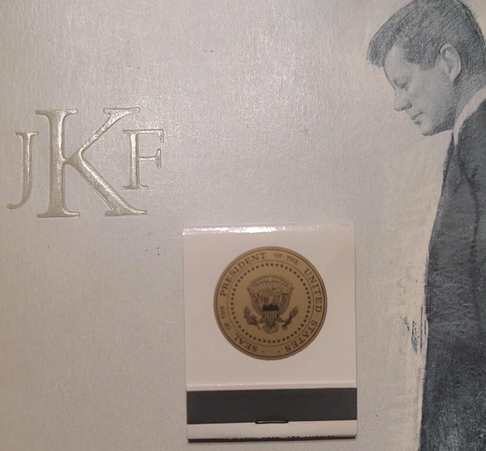 JFK Very Rare Air Force One Matchboook used by President Kennedy