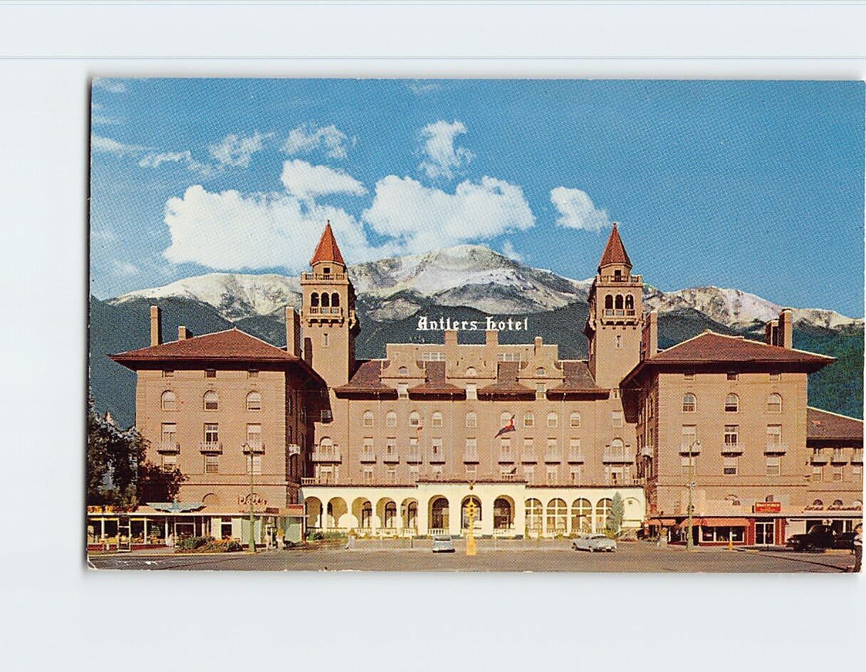 Postcard Antlers Hotel Colorado Springs Colorado USA