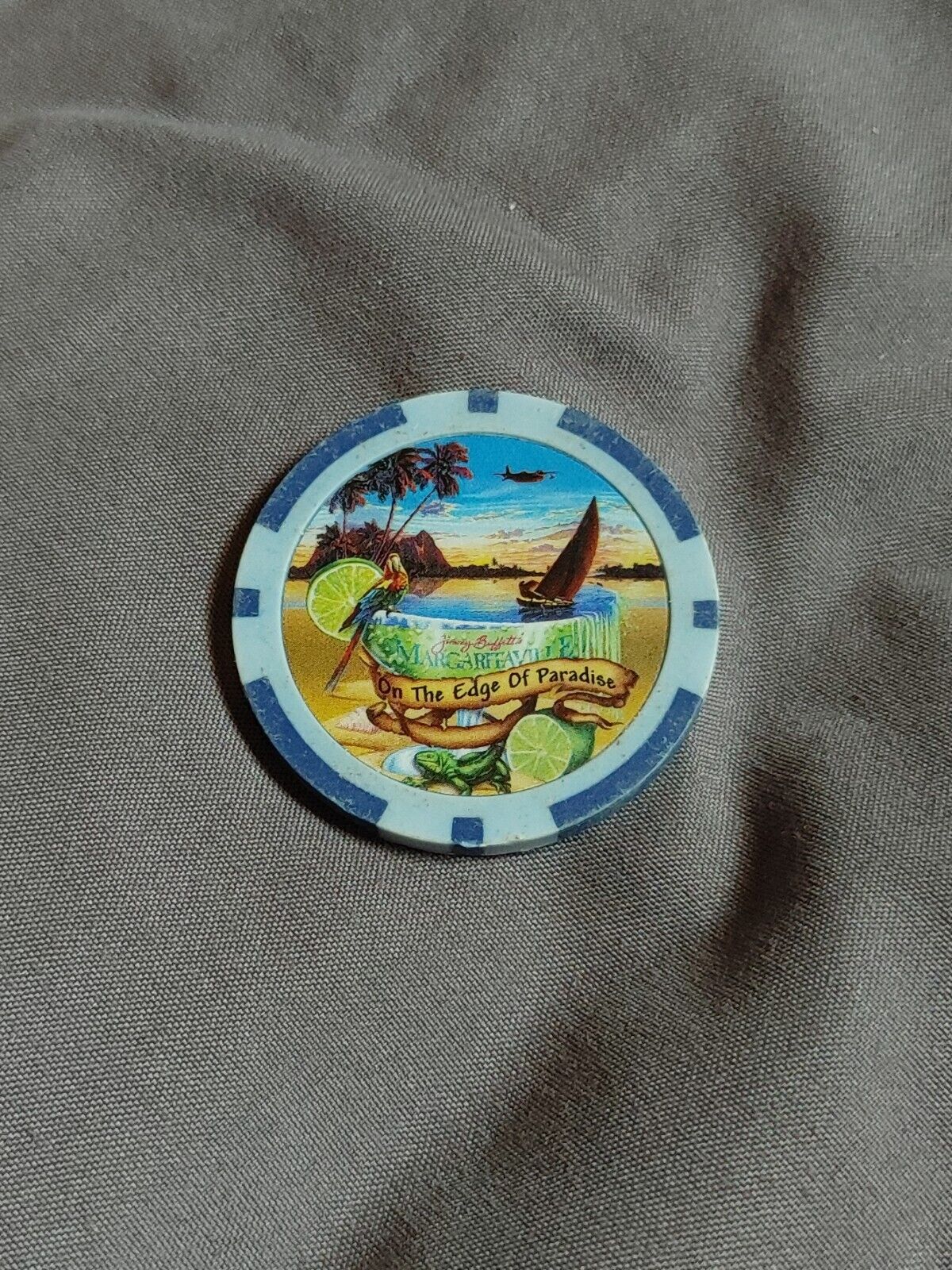 Jimmy Buffet's Margaritaville The Edge Of Paradise Poker Chip Souvenir