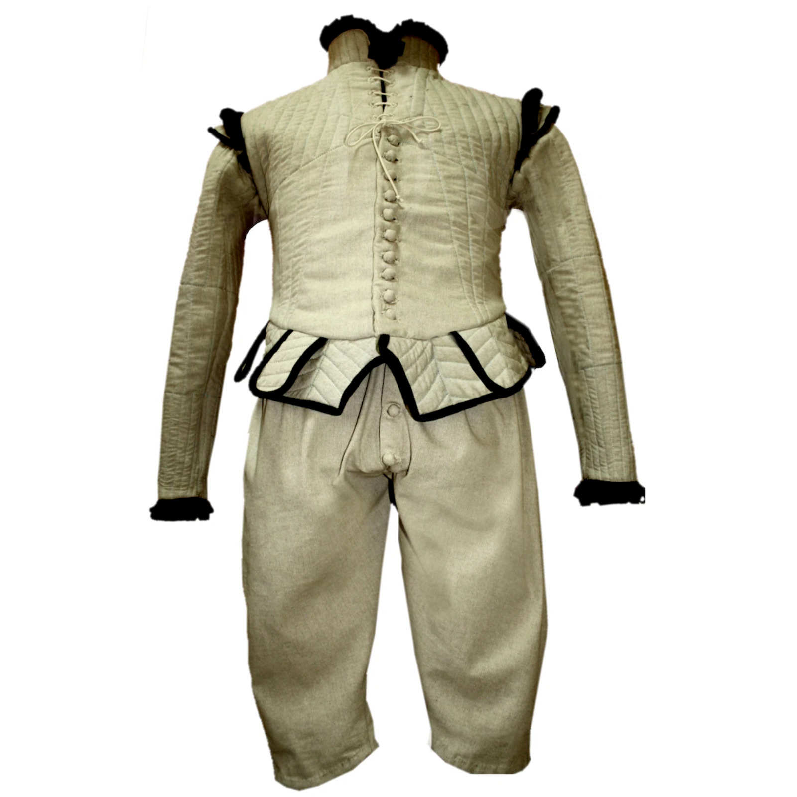 Medieval Full Complete Set of Thick Padded Cotton Gambeson with pant Arming Art