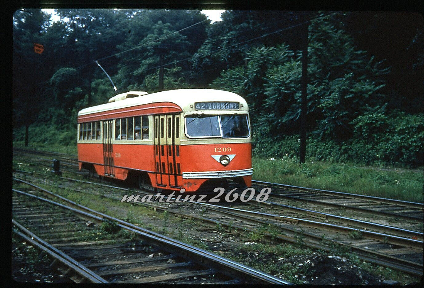 (GT) DUPE TRACTION/TROLLEY SLIDE PITTSBURGH RAILWAYS CO (PRC) 1209