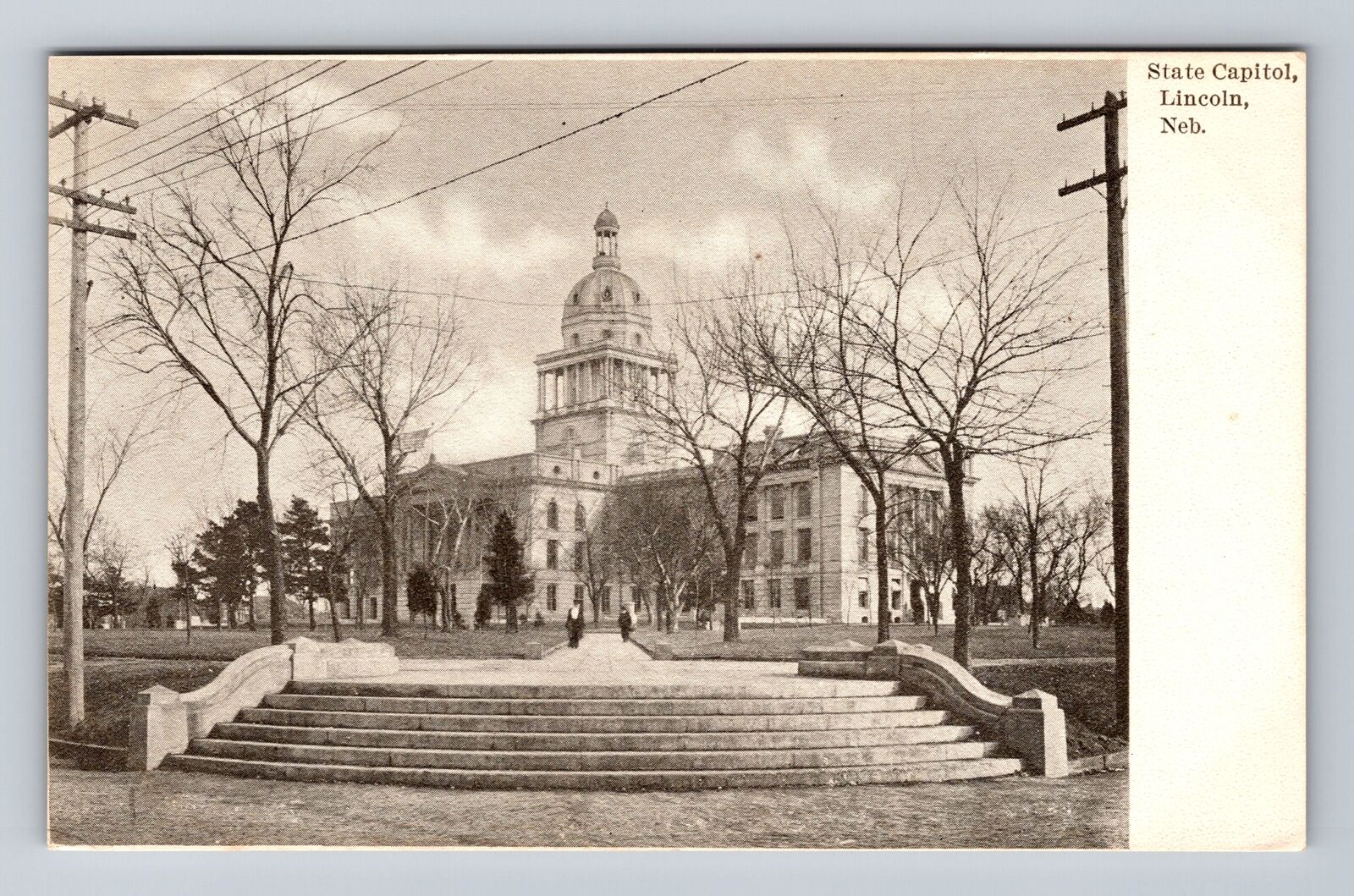 Lincoln NE-Nebraska, State Capitol, Antique, Vintage Postcard