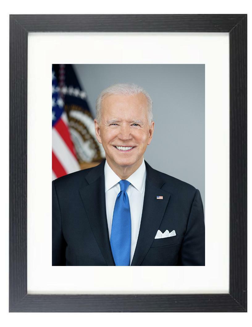 Joe Biden 46th Democrat President of United States 8X10 Framed & Matted Photo