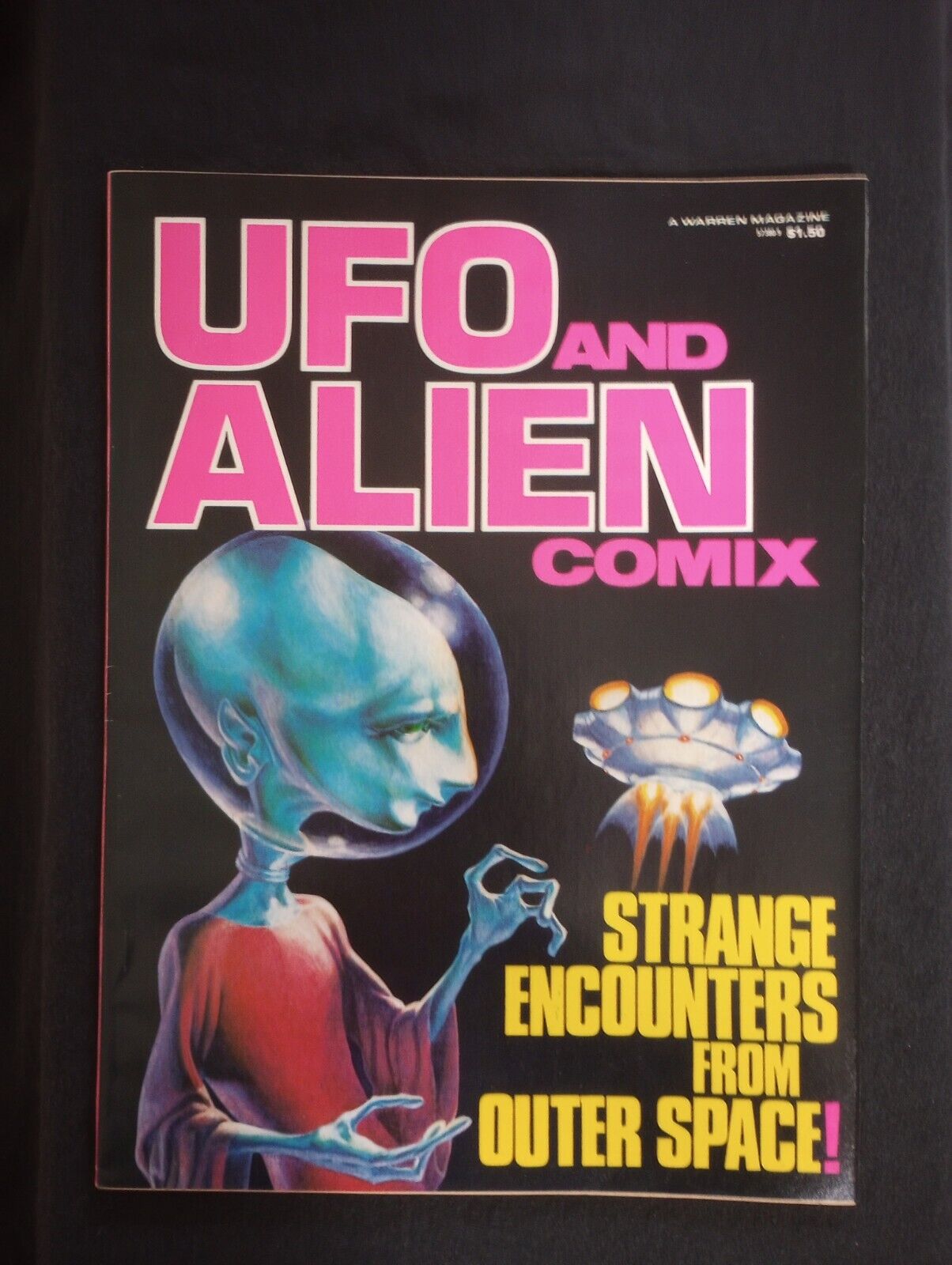 UFO AND ALIEN COMIX #1  8.0  TOTH ART  HTF HIGH GRADE  🔥🔥🔥