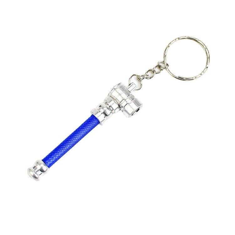 9pcs Smoking Pipe Key Ring Tobacco Mini Pipe Smoke Gifts Metal Pipes Keychain