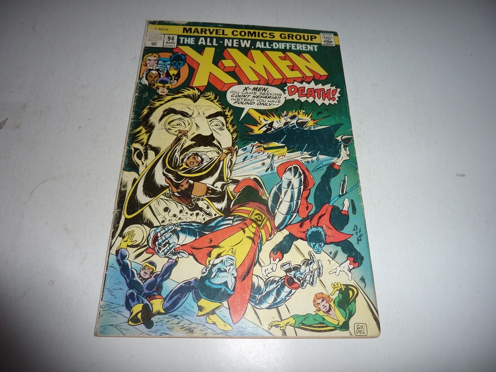 THE UNCANNY X-MEN #94 Marvel 1975 New Team Begins Wolverine Cyclops VG- 3.5
