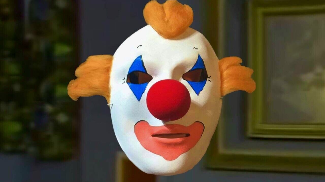 Mr. Roger\'s Neighborhood Clown Mask Halloween Rare