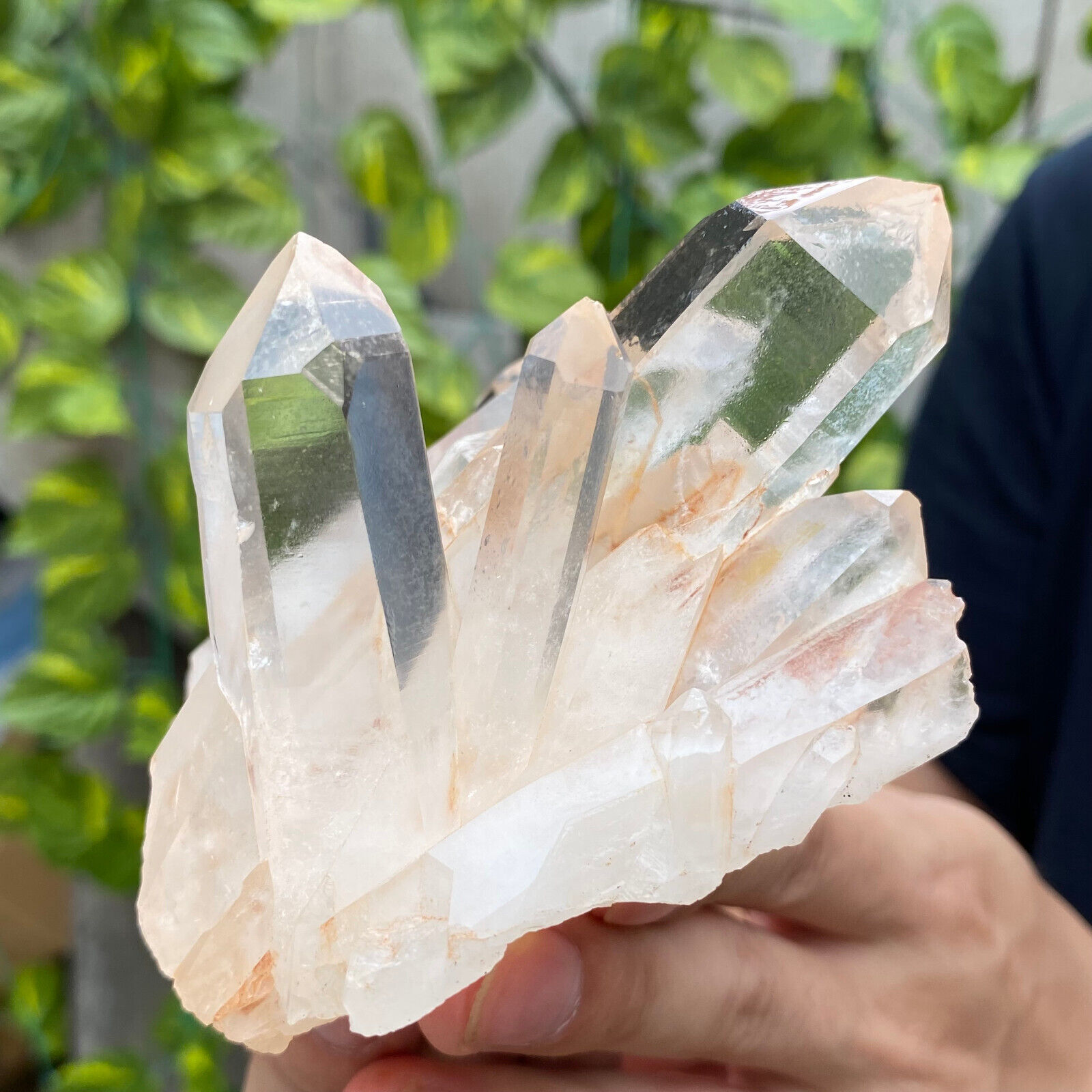 405g Natural Clear White Quartz Crystal Cluster Rough Healing Specimen