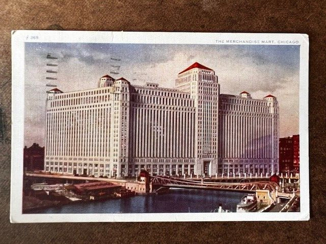 Postcard: The Merchandise Mart, Chicago, Linen, Posted in 1937