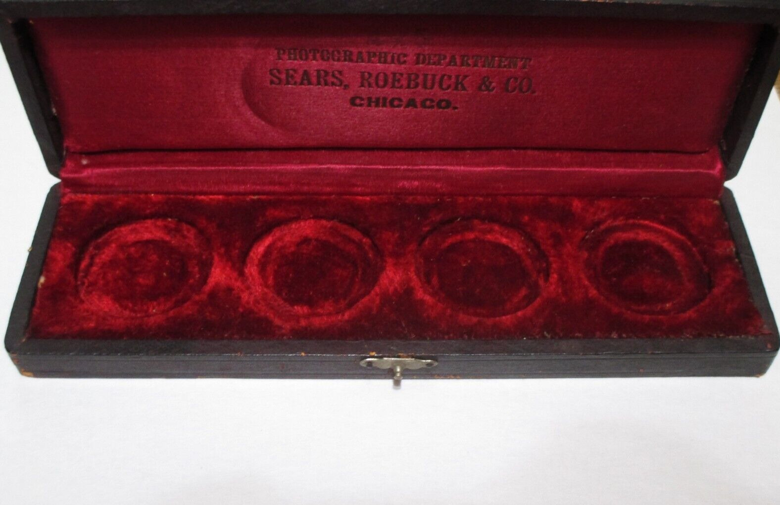 photographic department Sears Roebuck & Co CHICAGO Antique advertising box