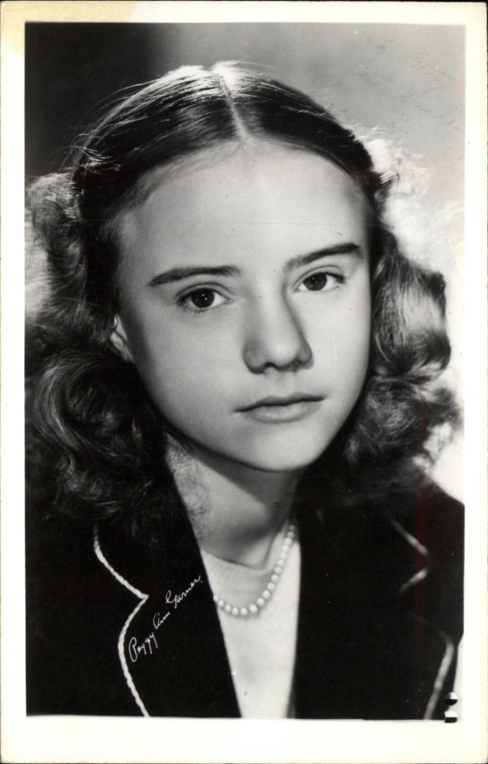 RPPC Peggy Ann Garner 1930s-60s child actor 1930-50s real photo postcard