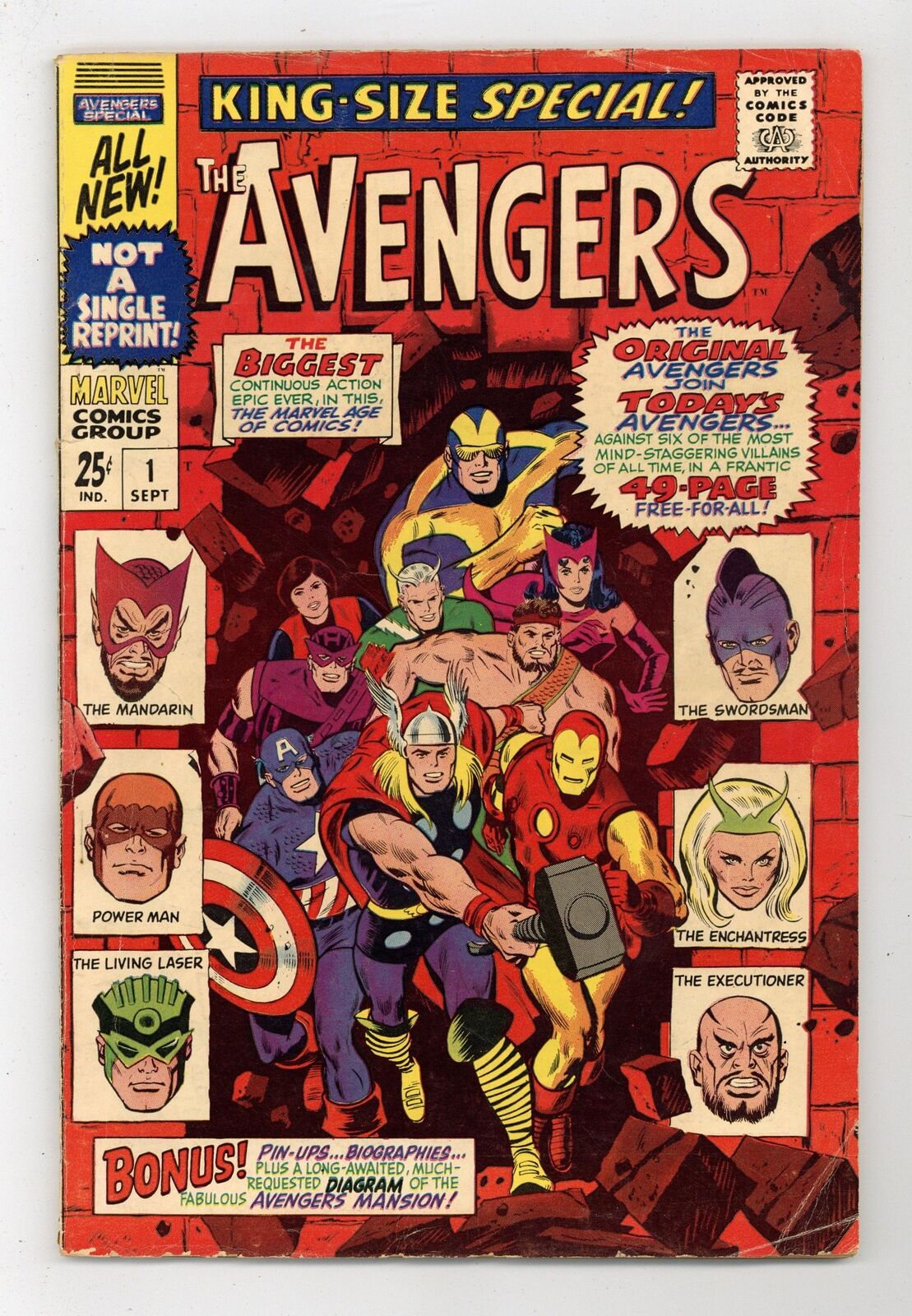 Avengers Annual #1 GD/VG 3.0 1967