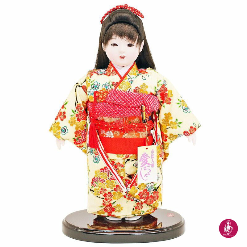 Ichimatsu NINGYO, Japanese beautiful Kimono Doll, Standing Style 16.7 inches