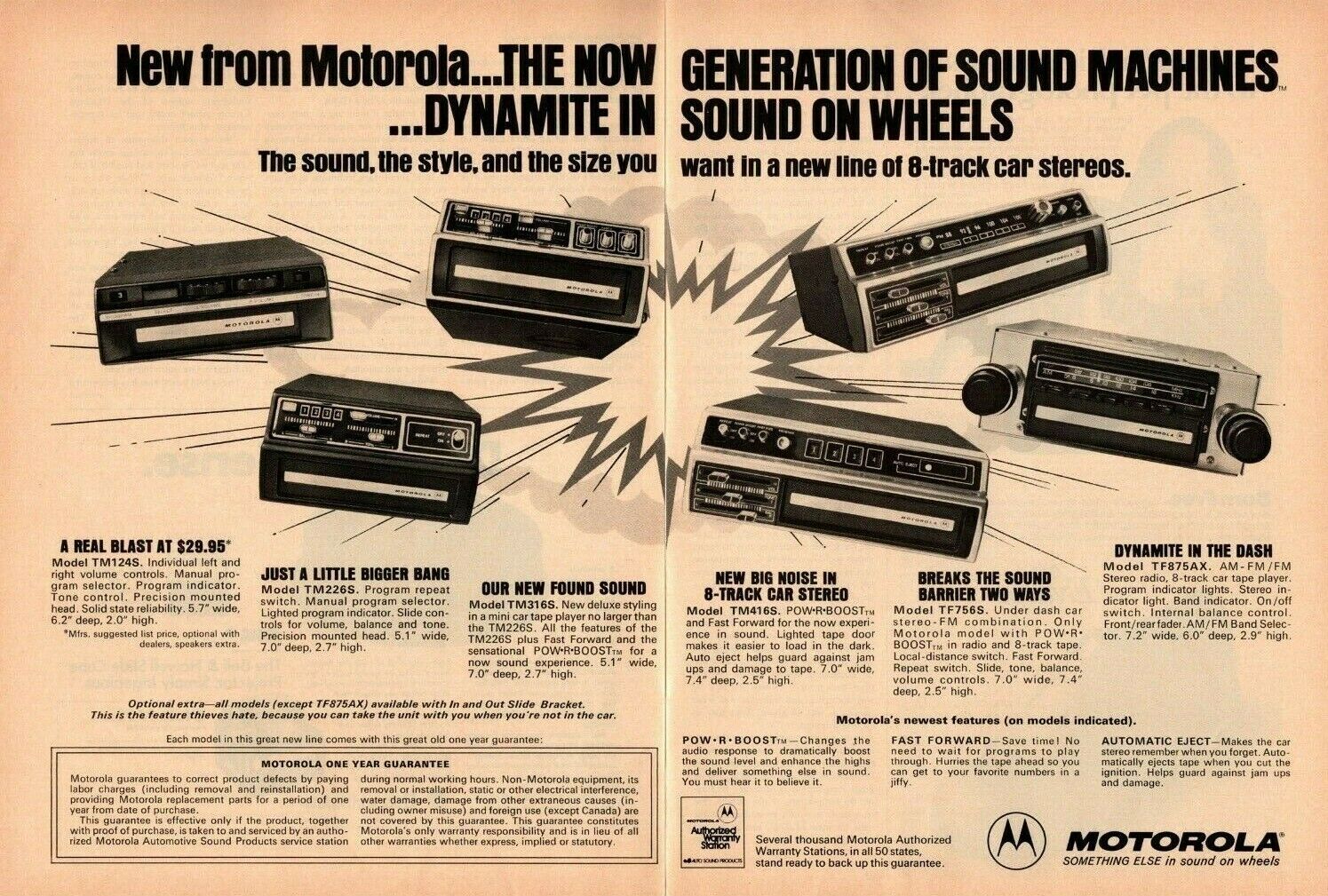 1975 Motorola Car Stereos \