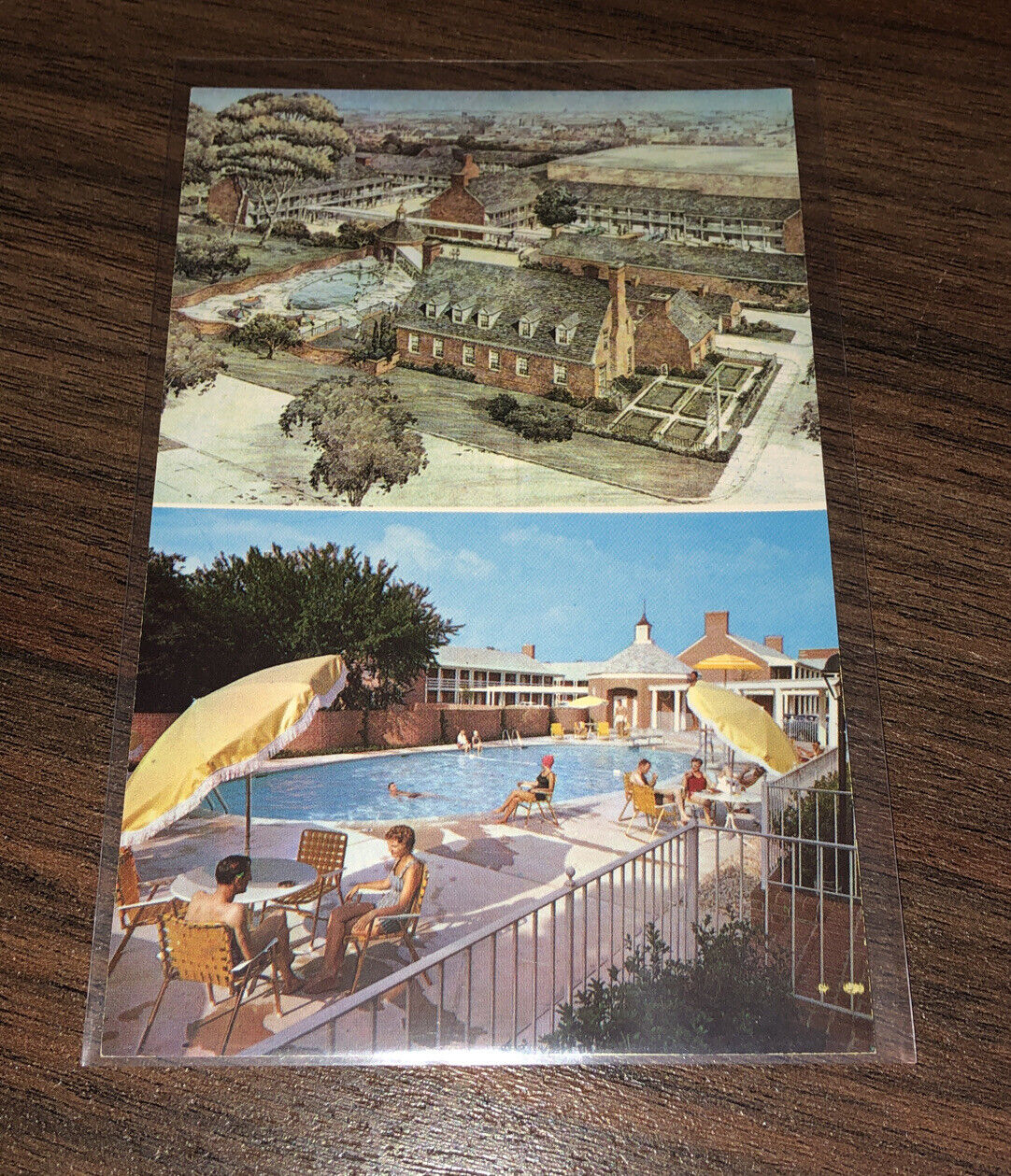 Vintage Postcard VA Alexandria Olde Colony Motor Lodge Posted 1964