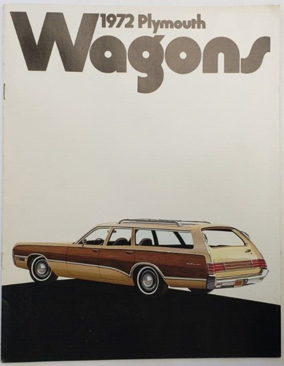 1972 Plymouth Wagons Dealership Sales Brochure Fury Wagon Satellite Wagon