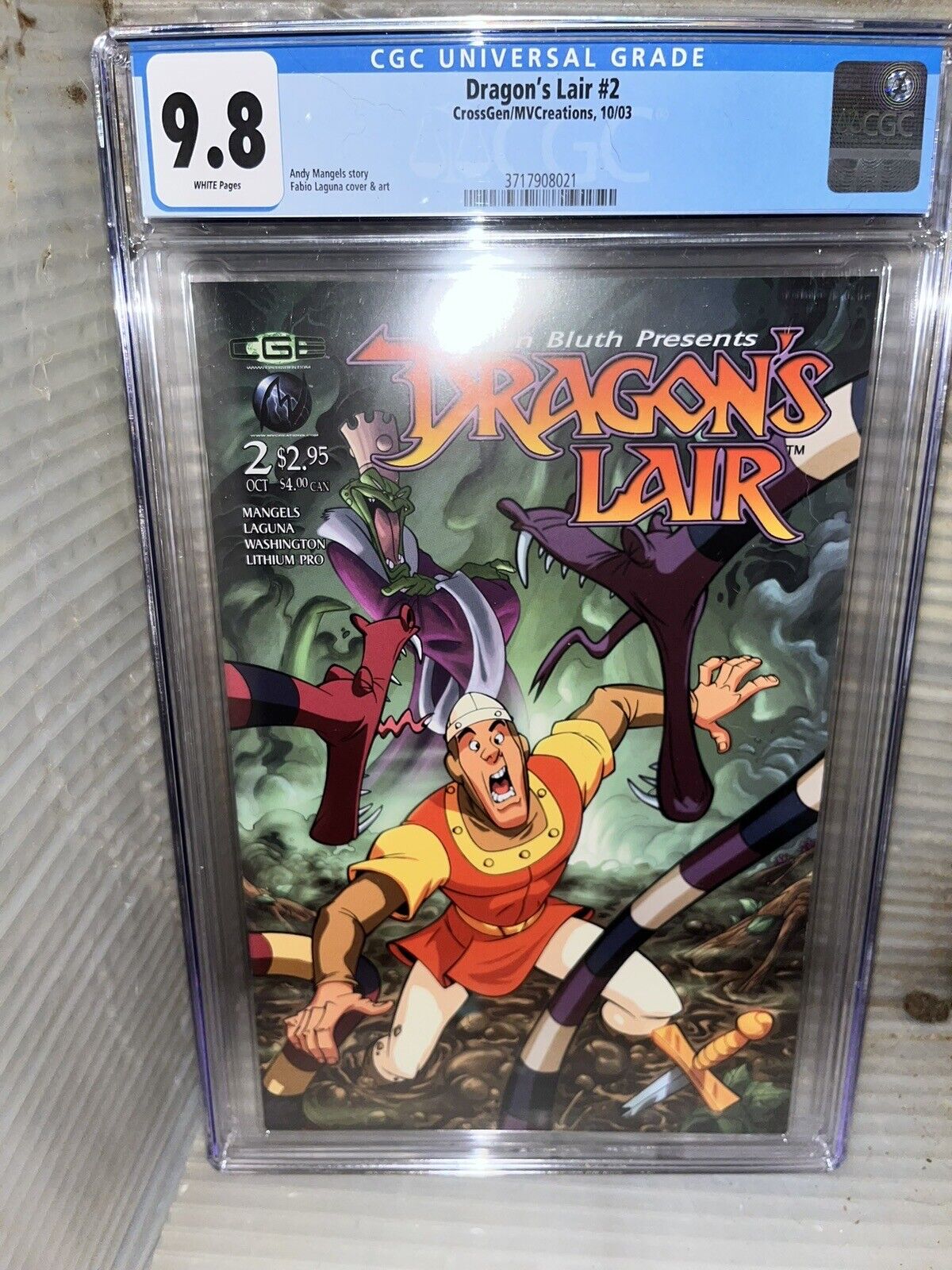 Dragon\'s Lair #2 🌟 CGC 9.8 🌟 Ryan Reynolds Movie CrossGen Comic 2003