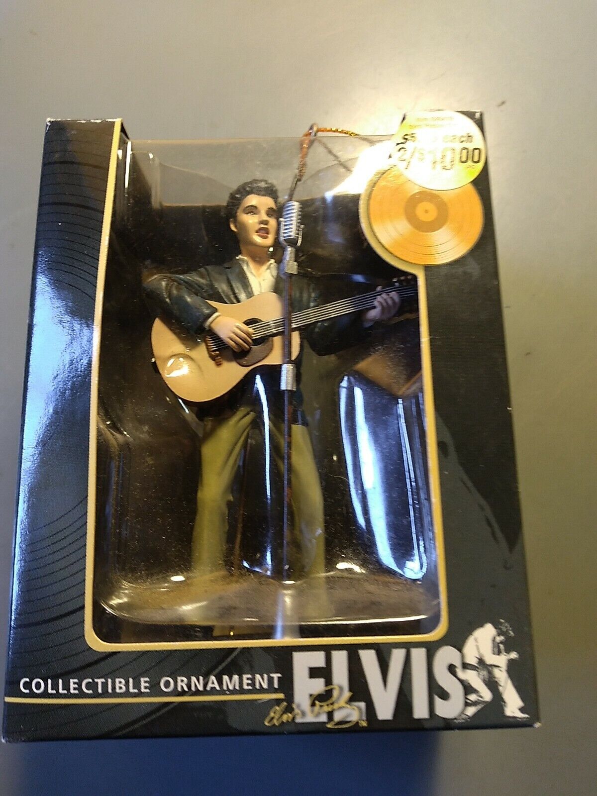 Elvis Lives collectable Blue Shirt Khaki Pants ornament new old stock