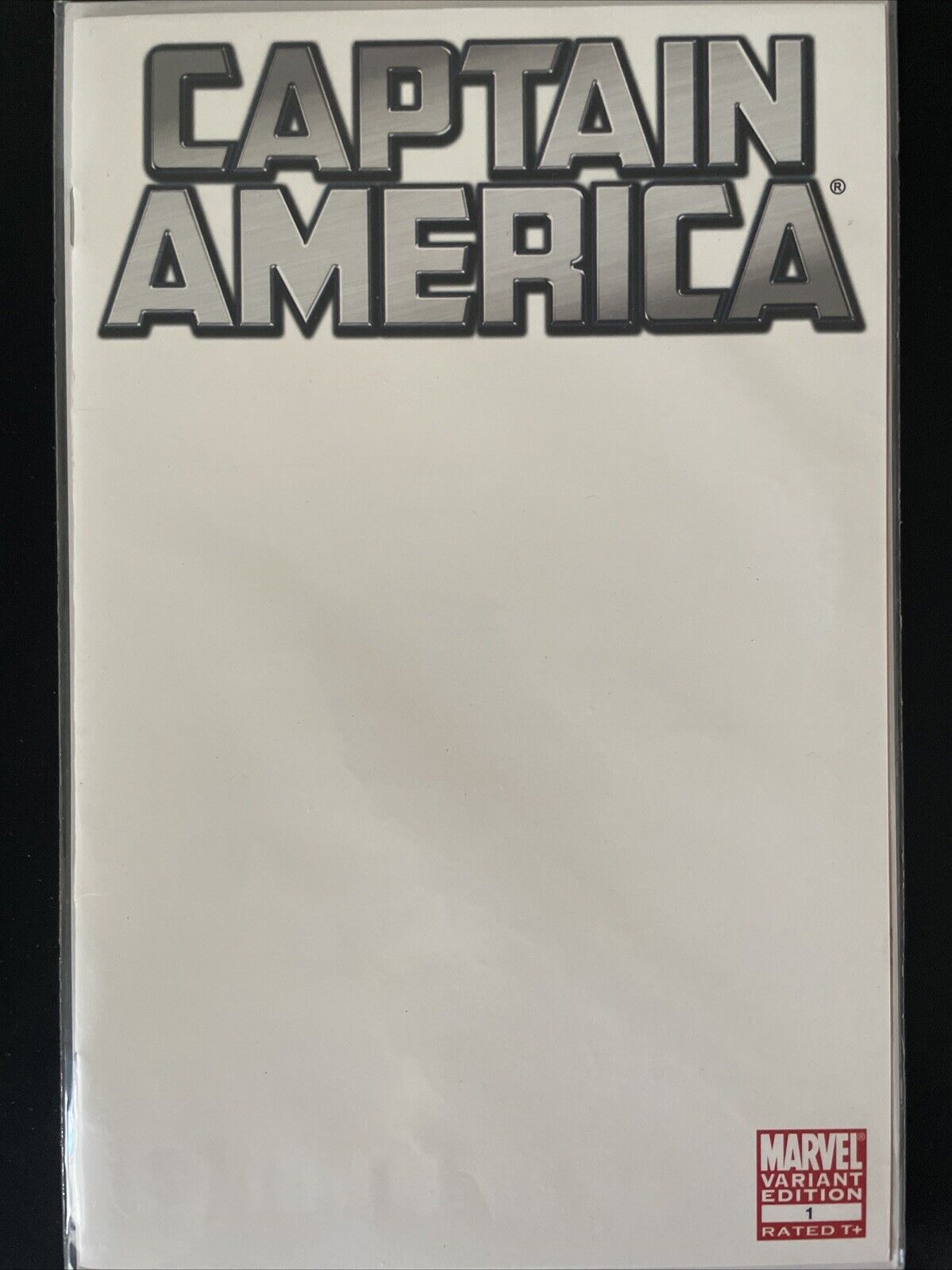 Captain America #1 (Marvel) Blank Variant Cover