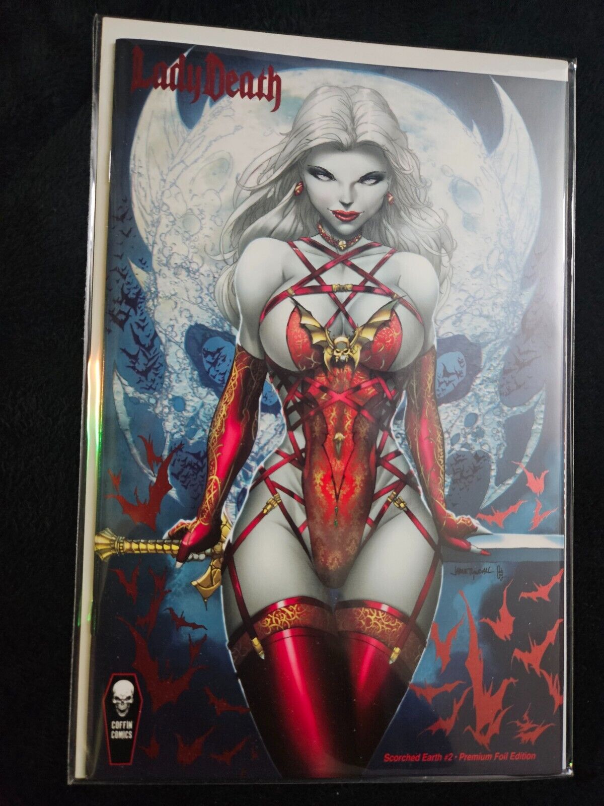 Lady Death: Scorched Earth #2 - Premium Spot Foil Edition - Jamie Tyndall