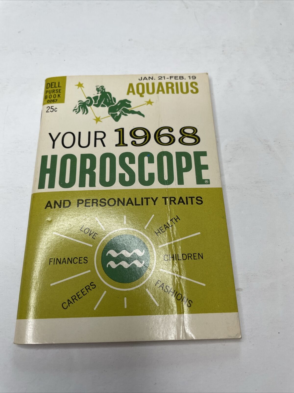 Dell Purse Book Aquarius Horoscope 1968 Vintage