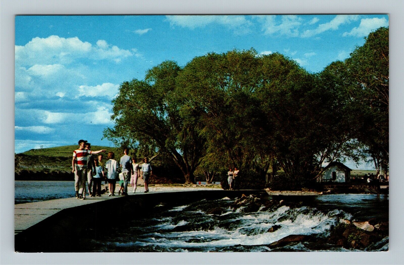Great Falls MT Discovered In 1805 Giant Springs Visitors Chrome Montana Postcard