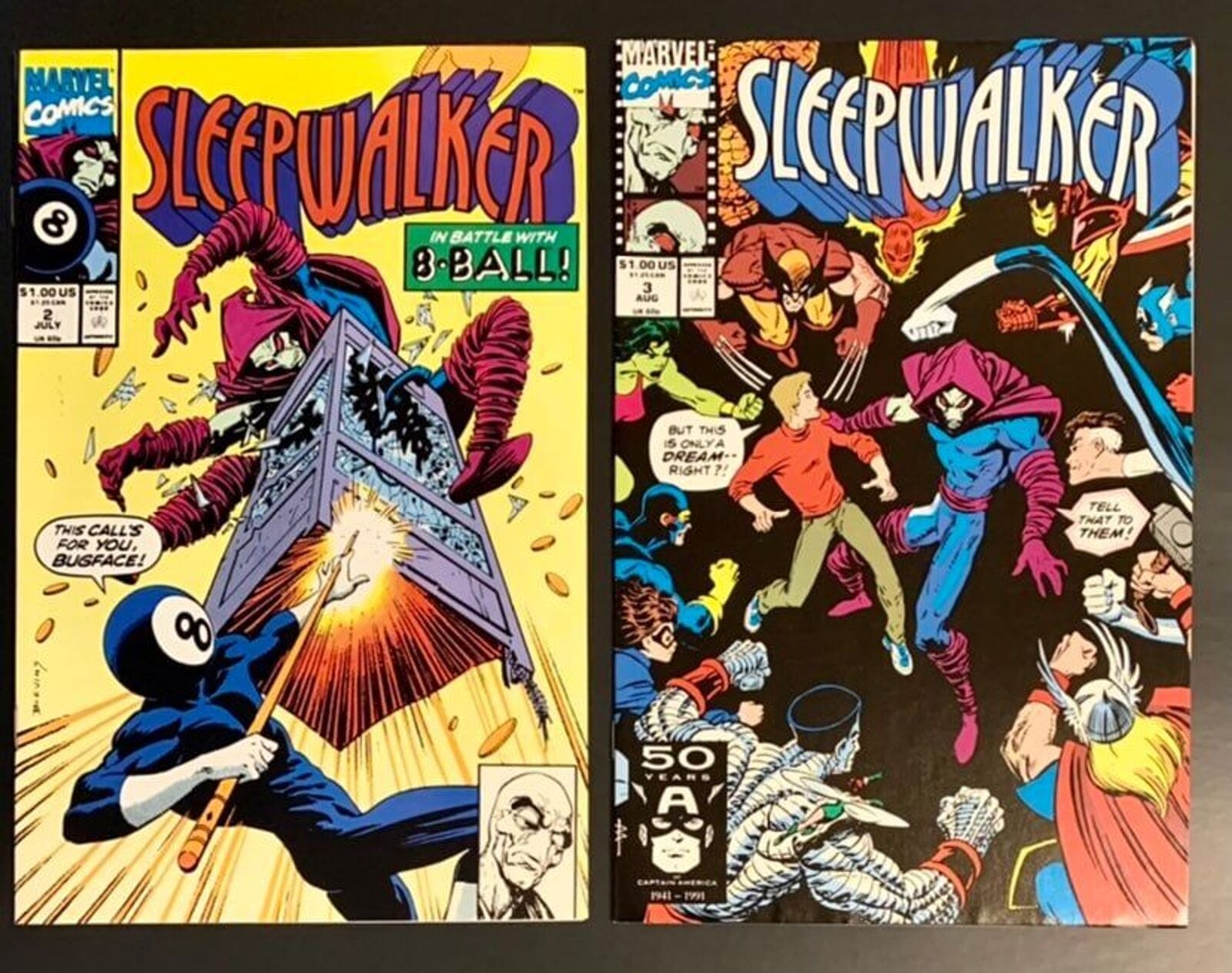 Sleepwalker #2-3 Lot Marvel Comics