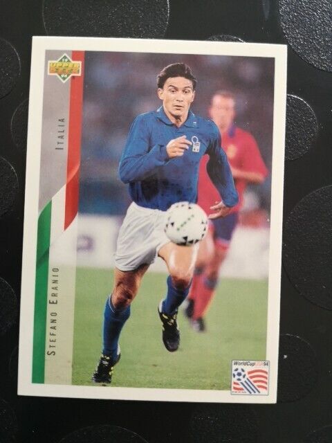 1994 Stefano Eranio Italy Upper Deck World Cup Foot Card #133