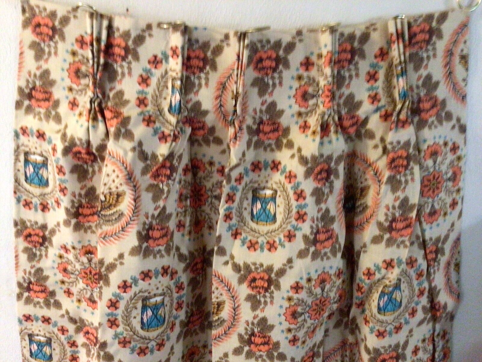 VINTAGE 60,s  Curtains-Custom.. Nice Thick Custom,,insulated,,,light Block Out