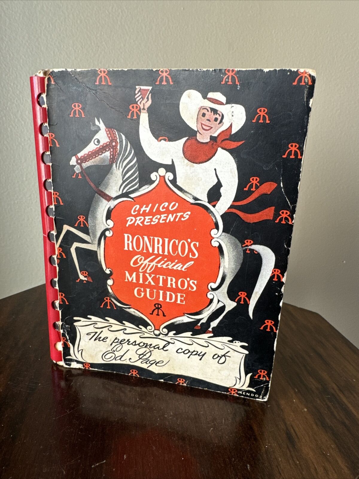 1950s Chico Presents Ronrico’s Rum Official Mixtros Bar Guide Cocktail Drinks
