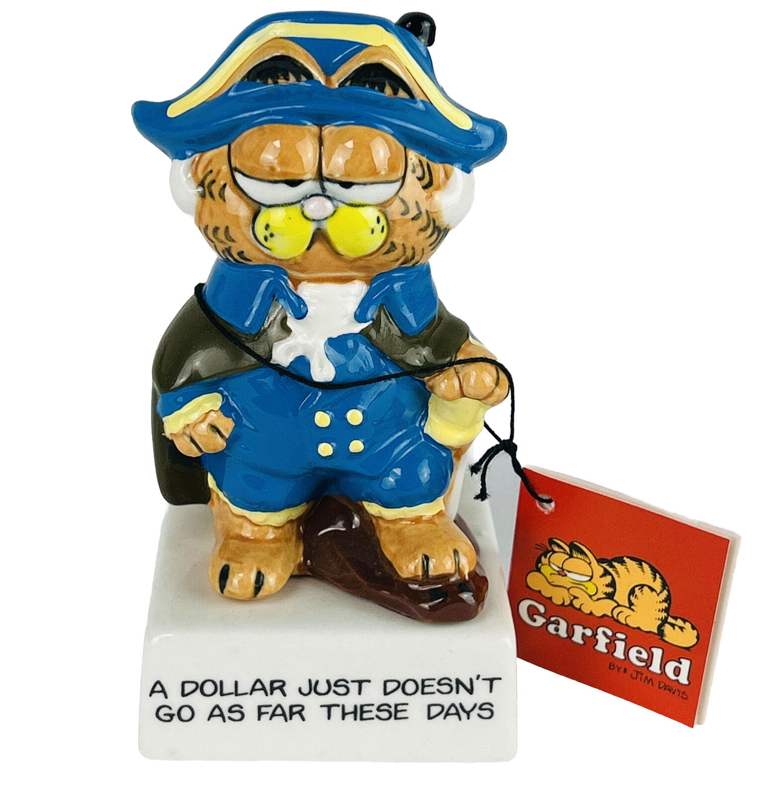 Enesco Vintage figurine Garfield George Washington president 21164