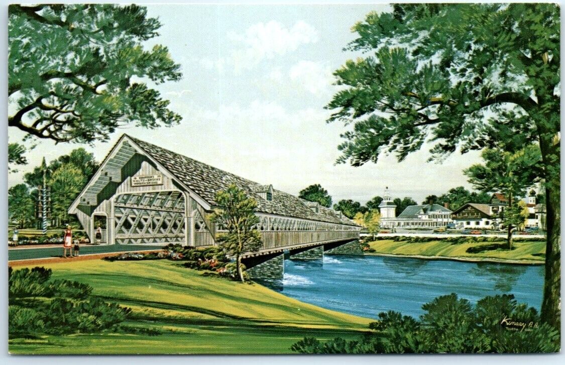 Postcard - Frankenmuth\'s Covered Bridge - Frankenmuth, Michigan